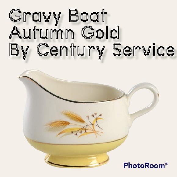 Gravy Boat Autum Gold by Century Service Midcentury Vintage - Picture 1 of 1